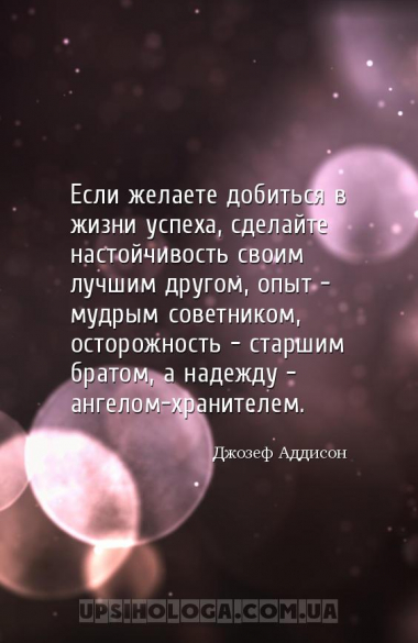 Если желаете добиться в жизни успеха, сделайте настойчивость своим лучшим д...