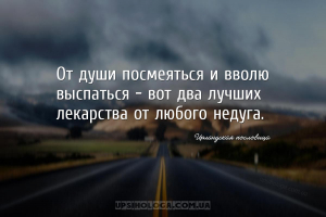 От души посмеяться и вволю выспаться — вот два лучших лекарства от любого н...