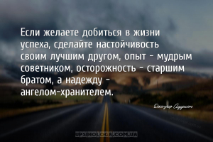 Если желаете добиться в жизни успеха, сделайте настойчивость своим лучшим д...