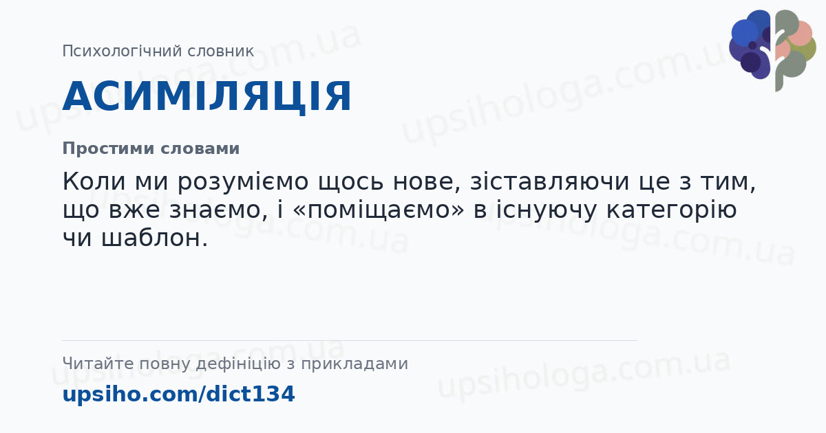 АСИМІЛЯЦІЯ — Простими словами