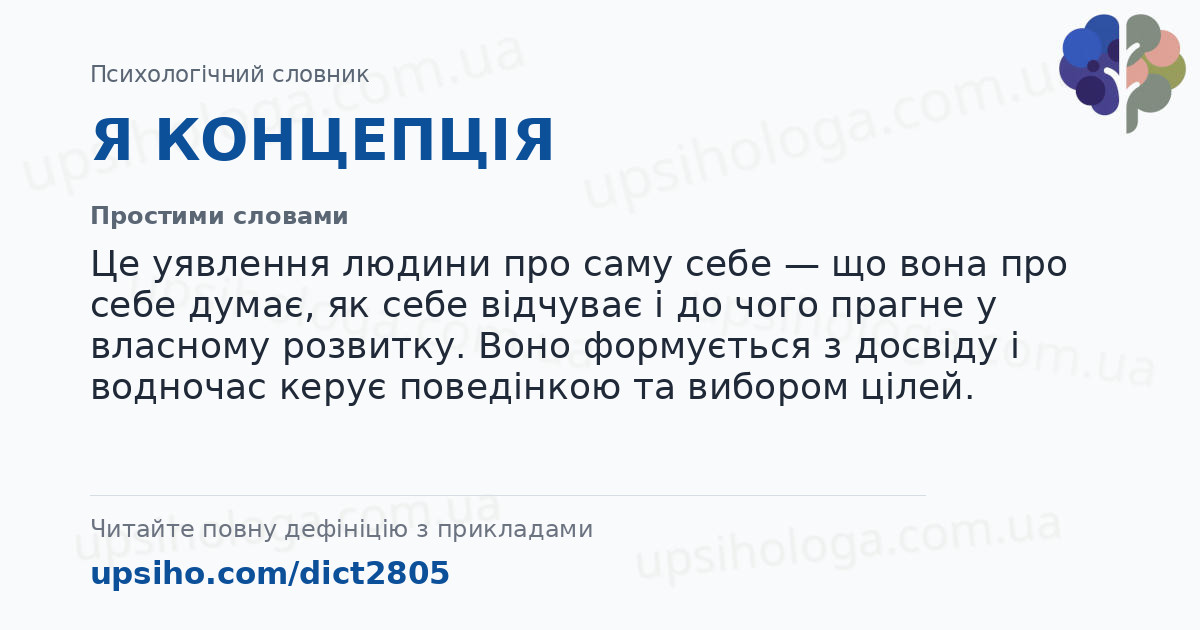 Я КОНЦЕПЦІЯ — Простими словами