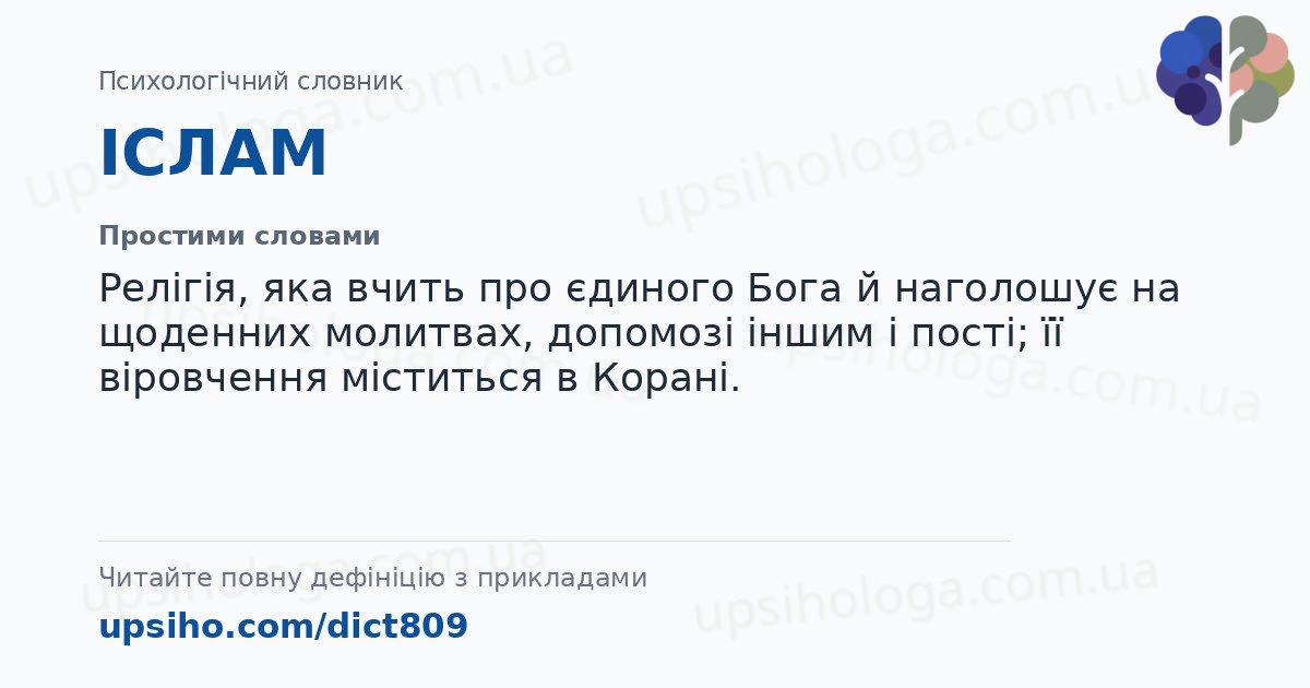 ІСЛАМ — Простими словами