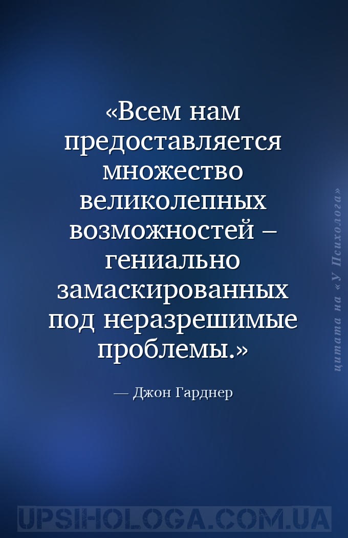 Всем нам предоставляется множество великолепных возможностей – гениально за... — Джон Гарднер