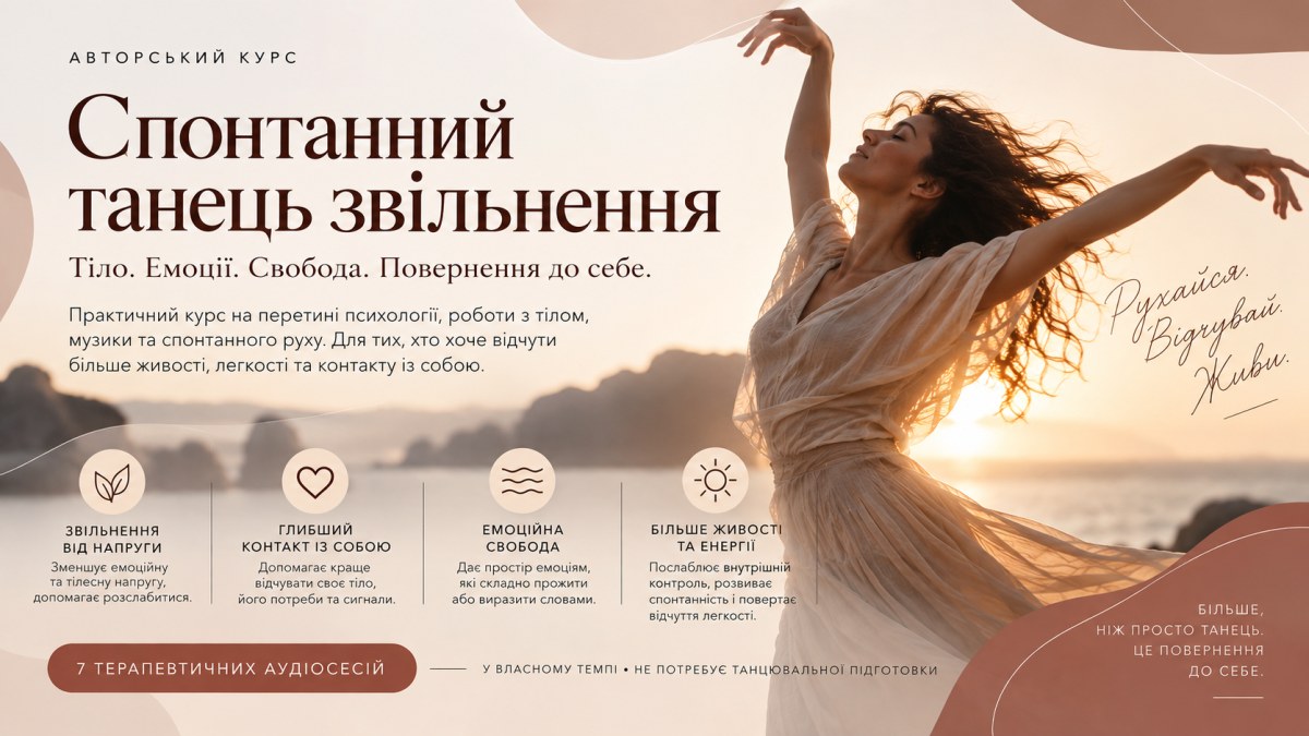 Курс емоційної свободи "Спонтанний танець звільнення"